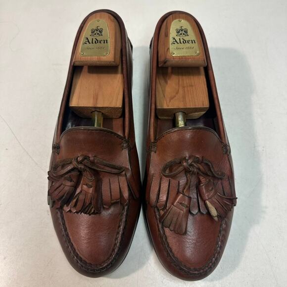 RESOLED Rancourt & Co. x Polo Ralph Lauren Tassel Loafers Bench Made USA 9.5 D main image 6